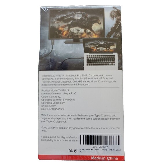 USB-C to HDMI cable 4K Type C USB to HDMI Adapter Converter with PD charging NEW - Picture 3 of 6